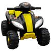 Quad el&eacute;ctrico para ni&ntilde;os, amarillo y negro