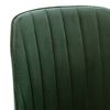 vidaXL Sillas de comedor giratorias 6 unidades terciopelo verde oscuro