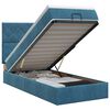 vidaXL Cama otomana con colch&oacute;n Azul Oscuro 90 x 200 cm Terciopelo