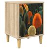 vidaXL Mesa de noche ZAANDAM Roble Sonoma 36 x 33 x 50 cm