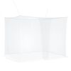 vidaXL Mosquitera para cama de malla de 156 3 pcs Blanco Poli&eacute;ster