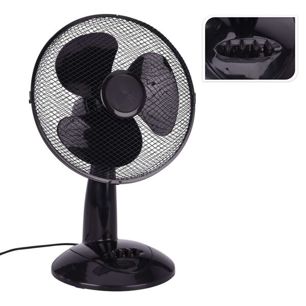 Excellent Electrics Ventilador de sobremesa negro 45 W