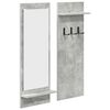 vidaXL Perchero de pared Montada en la pared Gris Concreto