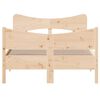 vidaXL Estructura de cama sin colch&oacute;n madera maciza de pino 120x190 cm