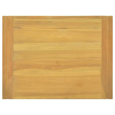 vidaXL Armario de baño de pared madera maciza de teca 60x45x35 cm