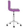 vidaXL Sillas de comedor giratorias 4 unidades cuero sint&eacute;tico morado