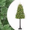 vidaXL &Aacute;rbol de Navidad artificial de ramas plegables con bolas 120 cm