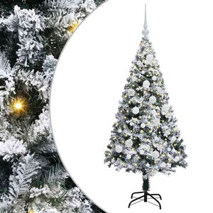 vidaXL &Aacute;rbol de Navidad artificial White 120 cm PVC y Acero y Pl&aacute;stico
