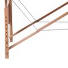 vidaXL Camilla de masaje plegable 4 zonas estructura de madera negra