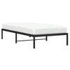 vidaXL Estructura de cama sin colch&oacute;n metal negro 100x200 cm