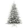 vidaXL &Aacute;rbol de Navidad artificial con bisagras y nieve flocada 240 cm