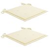 vidaXL Sillas de jard&iacute;n plegables 2 uds y cojines madera maciza acacia