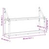 vidaXL Estanter&iacute;a de pared 2 niveles madera roble Sonoma 80x21x51 cm