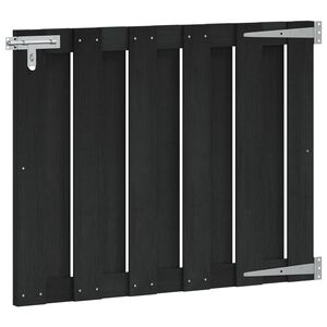 vidaXL Puerta de jard&iacute;n 100 x 80 cm WPC y Aluminio Negro