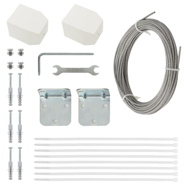 vidaXL Toldo para balc&oacute;n de tela oxford rojo 140x240 cm