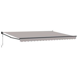 vidaXL Toldo Gris Claro 450 x 300 x 165 cm Poli&eacute;ster y metal