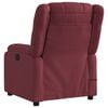 vidaXL Sill&oacute;n de masaje reclinable el&eacute;ctrico tela rojo tinto