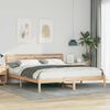 vidaXL Estructura de cama Marr&oacute;n 200 x 200 cm Madera de pino macizo