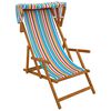 vidaXL Silla de terraza 3 Posici&oacute;n Madera de Eucalipto Maciza