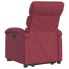 vidaXL Sill&oacute;n reclinable de masaje elevable tela rojo tinto