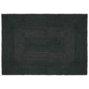 vidaXL Alfombra de &aacute;rea Gris oscuro 140 x 200 cm yute