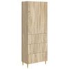 vidaXL Juego de armarios 2 uds. Roble Sonoma Madera de ingenier&iacute;a