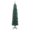 vidaXL Árbol de Navidad artificial Verde 210 cm PVC, Acero y Plástico