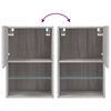 vidaXL Mueble para TV con luces LED gris Sonoma 40,5x30x60 cm
