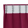 vidaXL Cortinas Opacas con Anillas 2 pcs Rojo vino 260 x 140 cm
