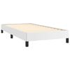 vidaXL Estructura de cama sin colch&oacute;n cuero sint&eacute;tico blanco 90x190 cm