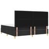 vidaXL Cama tipo Box Spring con colch&oacute;n Negro 200 x 200 cm tela