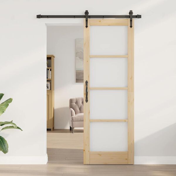 vidaXL Puerta Corredera ORKDAL Natural 73,5 x 211 cm