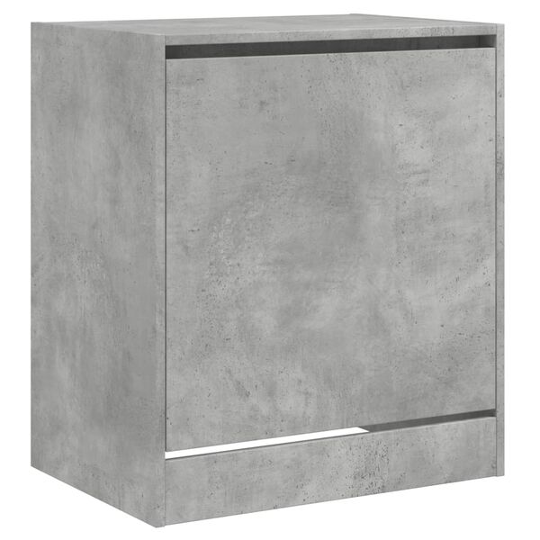 vidaXL Mueble zapatero madera contrachapada gris hormigón 70x36x60 cm