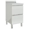 vidaXL Armario de cocina comercial con 2 cajones 50x60x96 cm