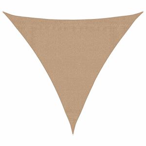 vidaXL Toldo de vela HDPE gris taupe 160 g/m&sup2; 3,6x3,6x3,6 m