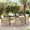 vidaXL Conjunto de Comedor de Jardín 5 pcs Beige