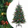 vidaXL Árbol de Navidad artificial Verde 150 cm PVC, Metal y Plástico