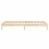 vidaXL Estructura de cama con LED madera maciza 90x190 cm