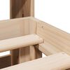 vidaXL Cama con estanter&iacute;a sin colch&oacute;n madera maciza de pino 180x200cm