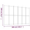 vidaXL Biombo divisor de 6 paneles de tela blanco 300x200 cm
