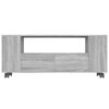 vidaXL Mueble de TV madera contrachapada gris Sonoma 120x35x48 cm