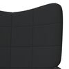 vidaXL Sill&oacute;n de relax con reposapi&eacute;s tela negro