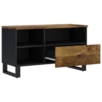 vidaXL Mueble de TV madera mango y madera contrachapada 80x33x46 cm