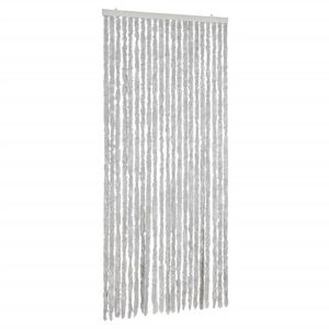vidaXL Cortina antimoscas chenilla gris 90x200 cm