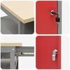 vidaXL Conjunto de banco de trabajo 2 pcs Rojo 200 x 55 x 85 cm Acero