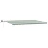 vidaXL Toldo retr&aacute;ctil Verde y blanco 600 x 300 cm Tela y Aluminio