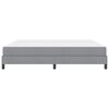 vidaXL Cama tipo Box Spring con colch&oacute;n Gris Claro 200 x 200 cm tela