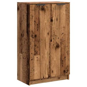 vidaXL Zapatero madera de ingenier&iacute;a envejecida 59x35x100,5 cm