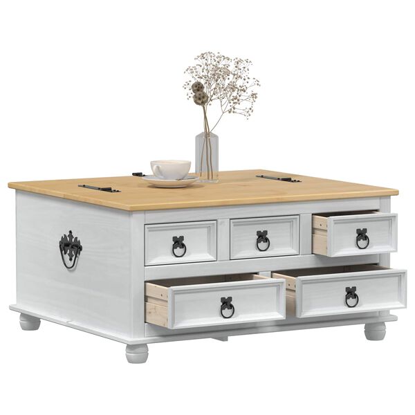 vidaXL Caja de almacenamiento 90 x 78 x 45 cm Madera de pino macizo