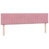 vidaXL Cama box spring con colch&oacute;n terciopelo rosa 180x210 cm